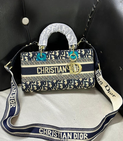 Christian Dior Embroidered Purse – Premium Women Bag (Blue)