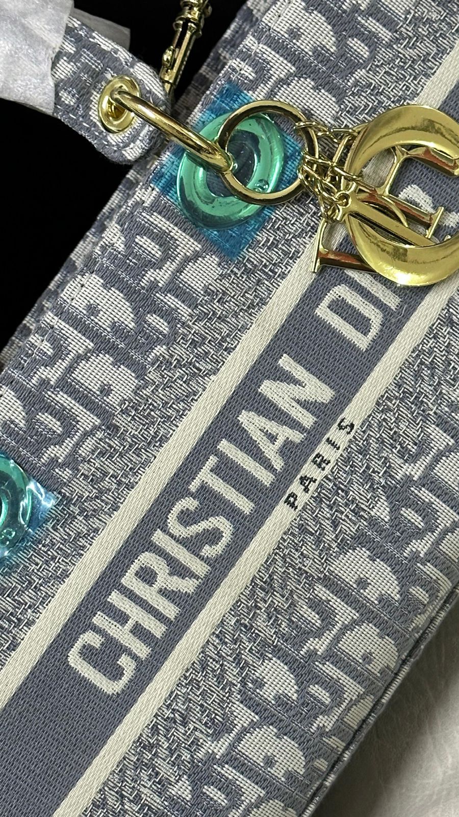 Christian Dior Embroidered Purse – Premium Women Bag (Grey)