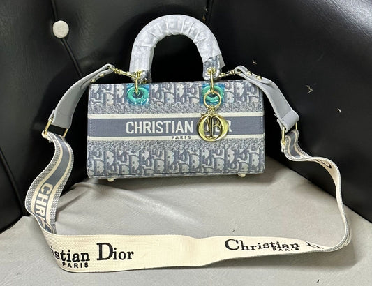 Christian Dior Embroidered Purse – Premium Women Bag (Grey)