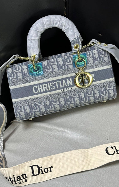 Christian Dior Embroidered Purse – Premium Women Bag (Grey)