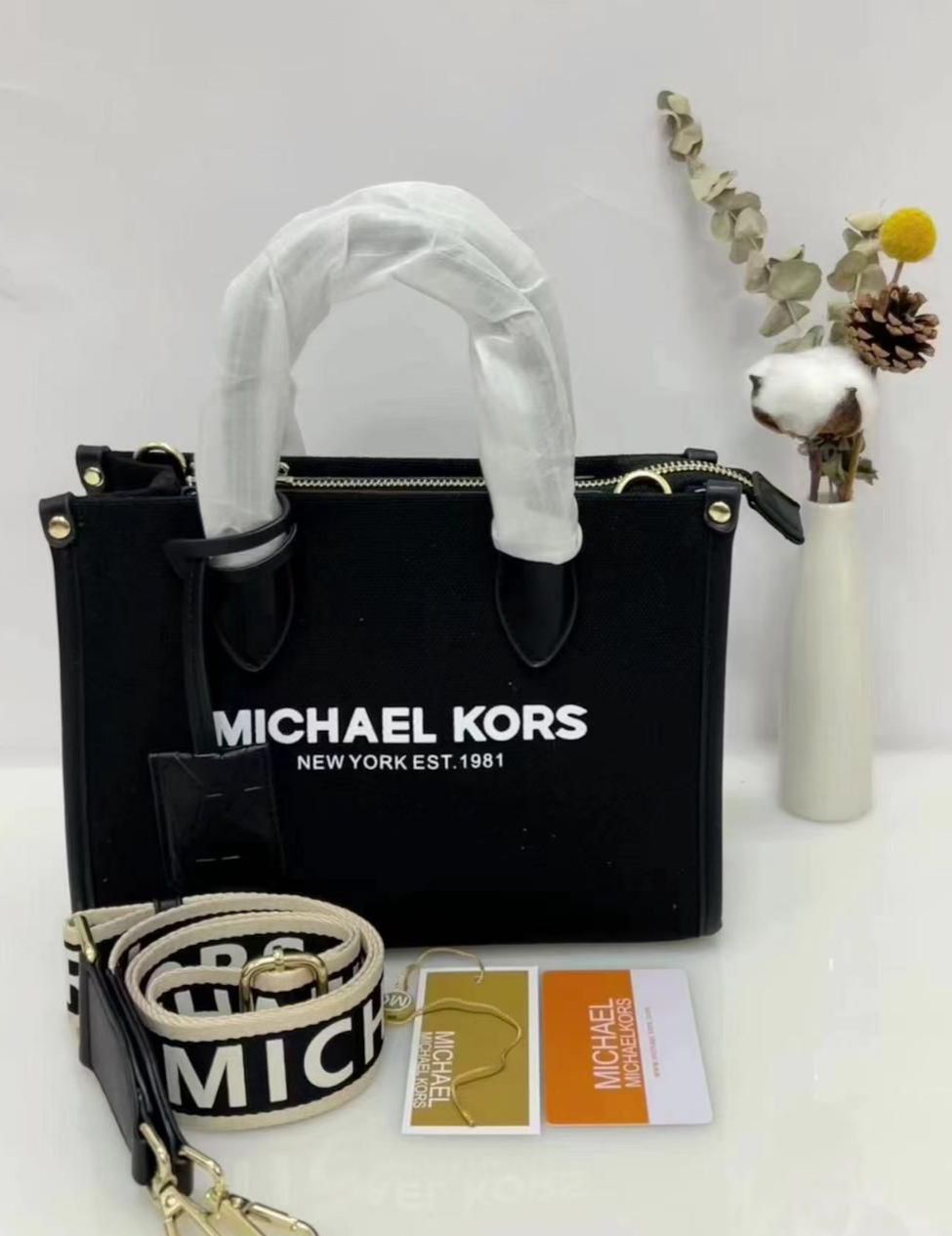 MICHAEL KORS Women Tote Bag – High Quality (black)