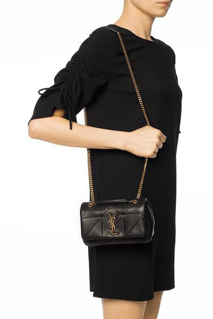 SAINT LAURENT JAMIE 4.3 MINI IN LAMBSKIN (black/gold)
