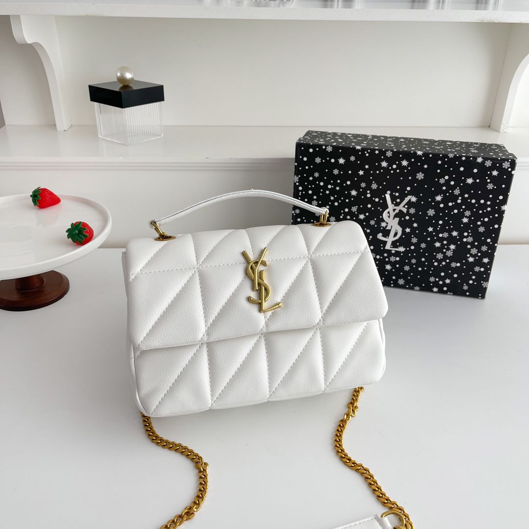 SAINT LAURENT JAMIE 4.3 MINI IN LAMBSKIN (white)