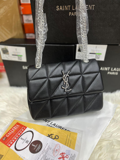 SAINT LAURENT JAMIE 4.3 MINI IN LAMBSKIN (black/silver)