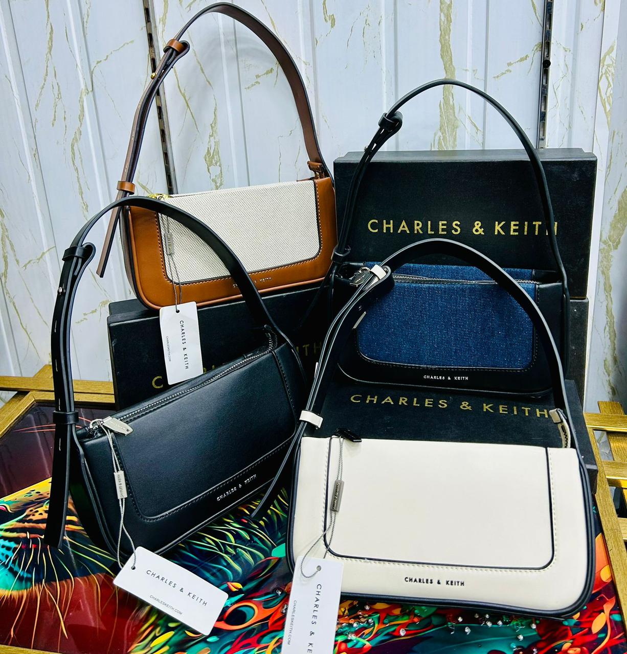 Charles & Keith – Premium Quality (Black/Blue)
