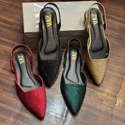 Zara Stone Flat (Green)