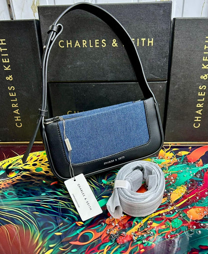 Charles & Keith – Premium Quality (Black/Blue)