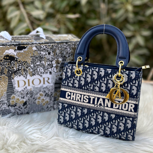 CHRISTIAN DIOR – Premium Handbag (White/Blue)