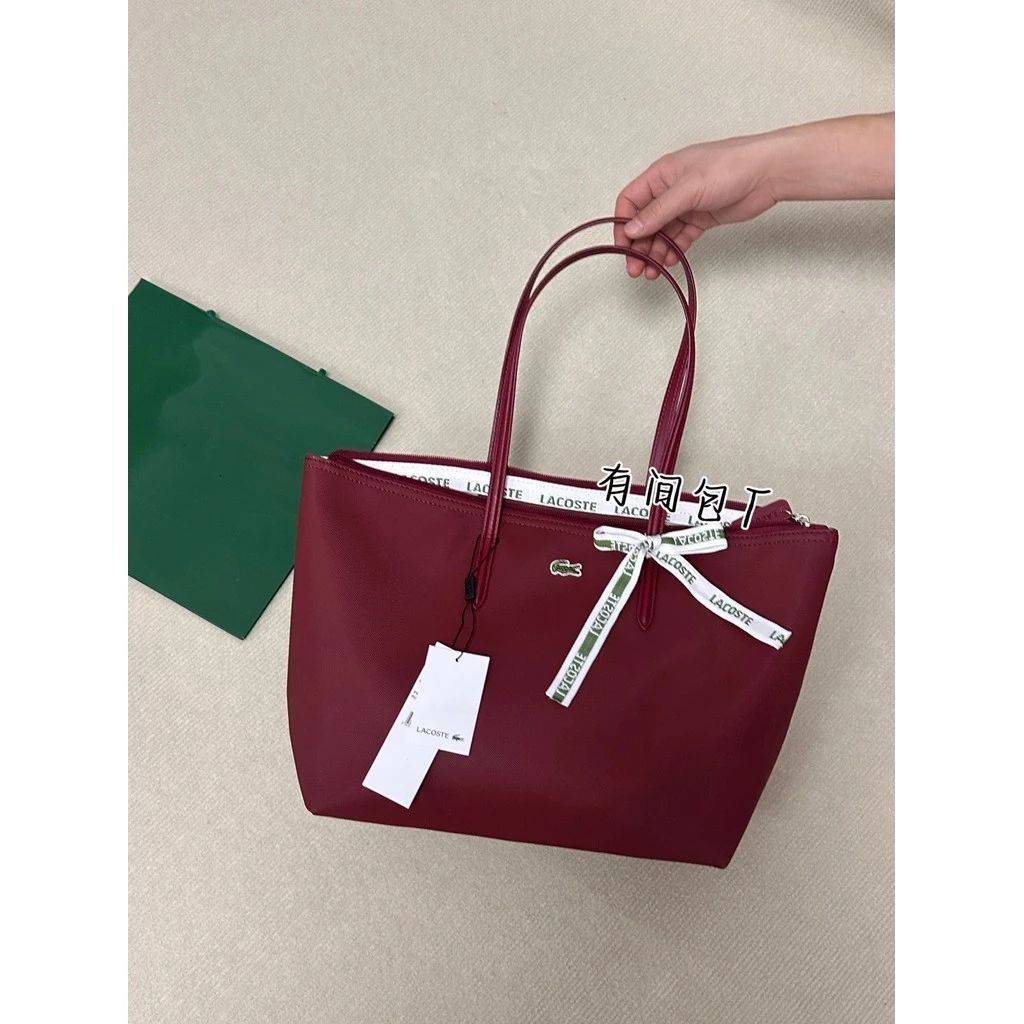 LACOSTE Tote Bag – Premium Women Bag (Red)