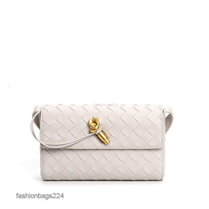 Bottega Veneta Woven Andiamo Crossbody Bag – Premium Quality (White)