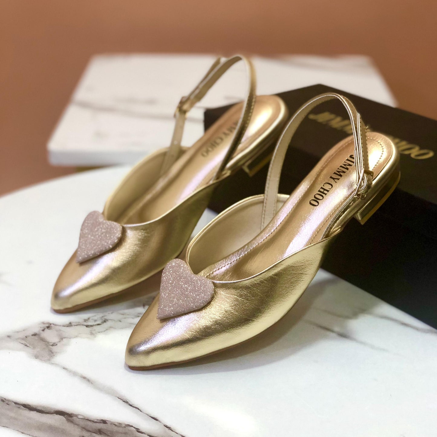 Jimmy Choo Pumps – Elegant Women's Shoes (Gold)