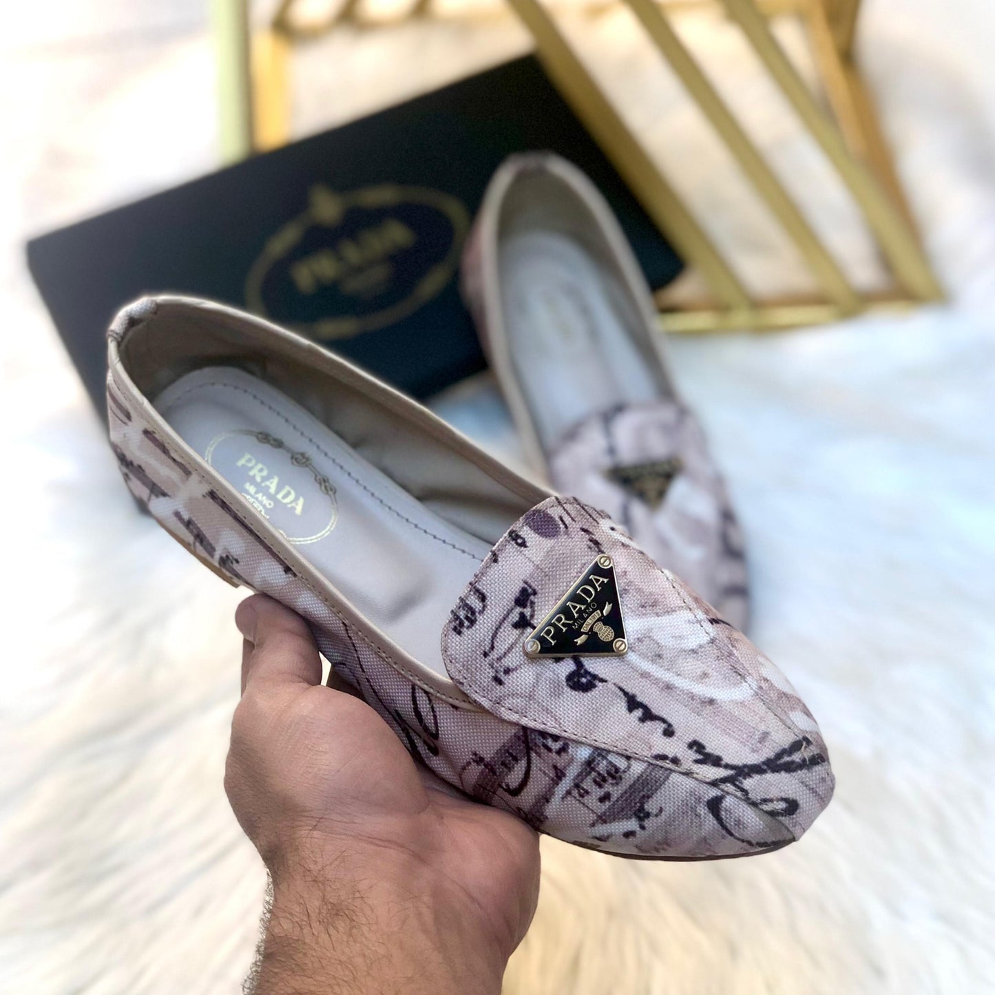 Prada Milano Shoes – Premium Quality (White/Black)