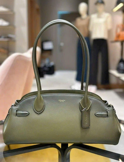 C-O-A-C-H Empire Carryall Women Bag – Vintage Luxe Edition (Green)