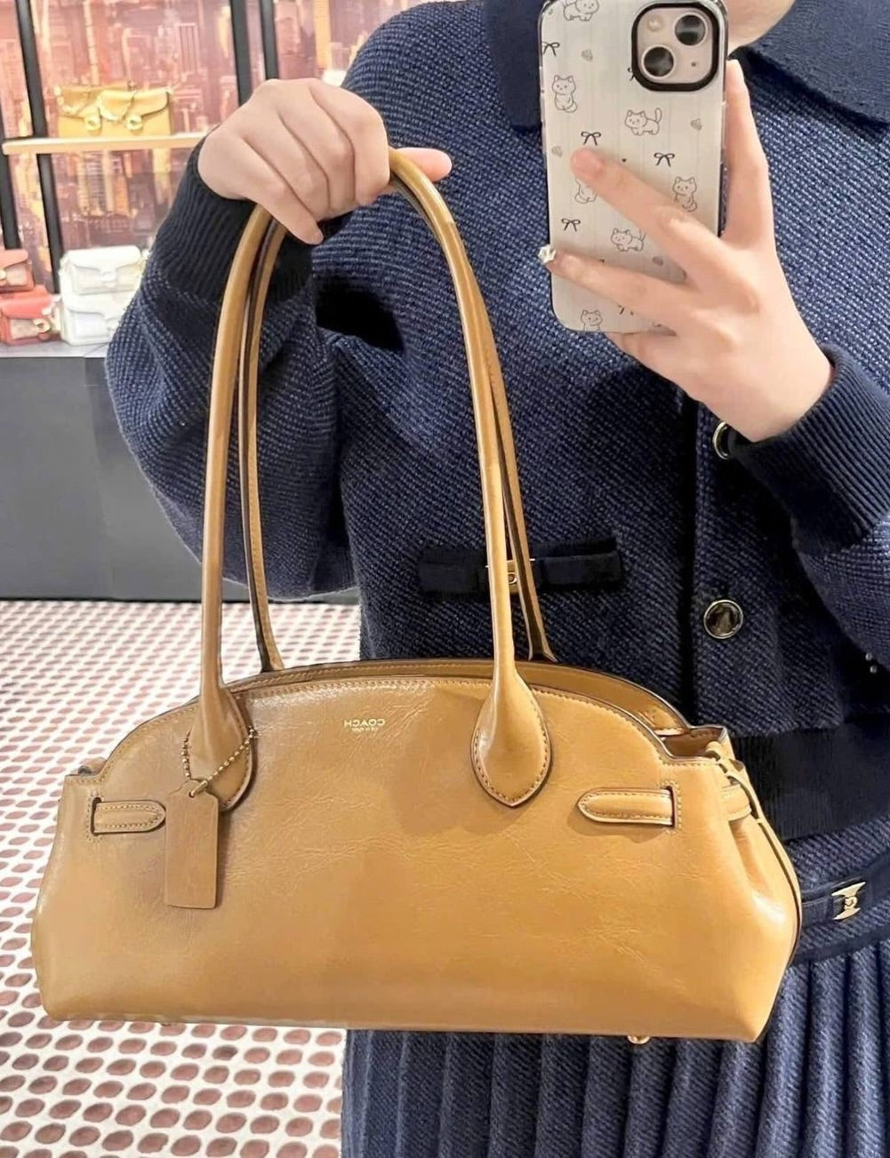 C-O-A-C-H Empire Carryall Women Bag – Vintage Luxe Edition (Honey Brown)