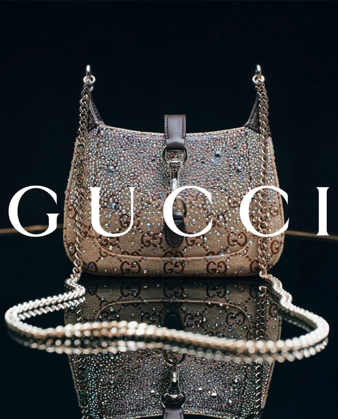 G-U-C-C-I Jackie Notte Mini Crystal Women Bag – Premium Edition