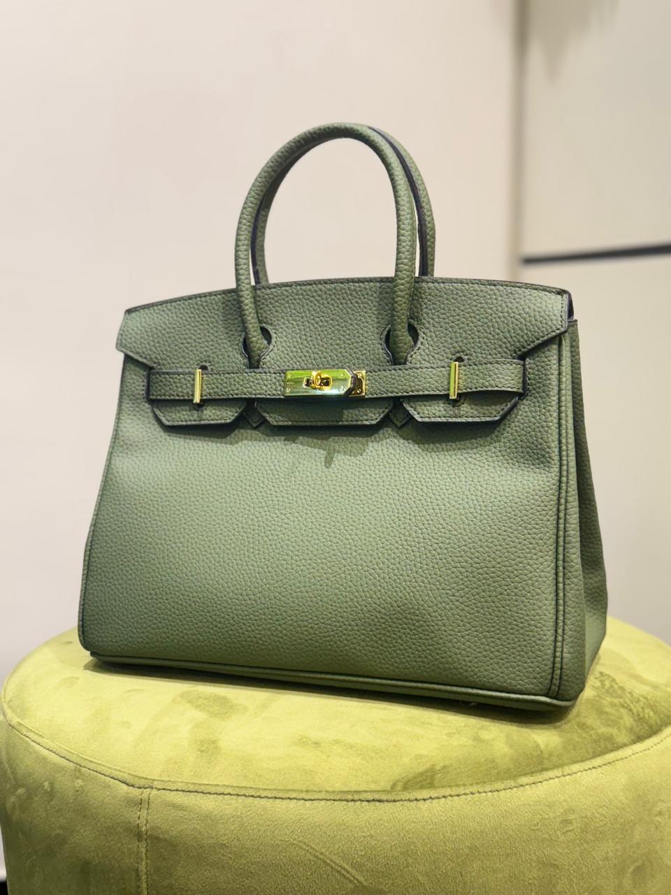 H-E-R-M-E-S B-I-R-K-I-N-S Luxury Structured Tote Women Bag – New Stock 2026 | (Pistachio)