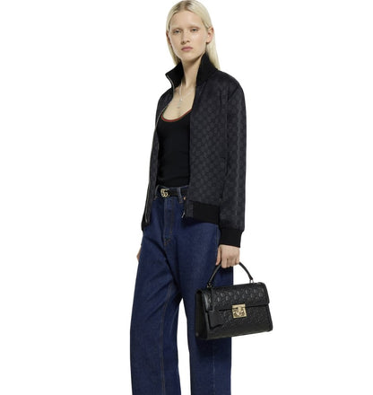 G-U-C-C-I Padlock Top Handle Bag – Premium Quality Crossbody Women Bag (Black)