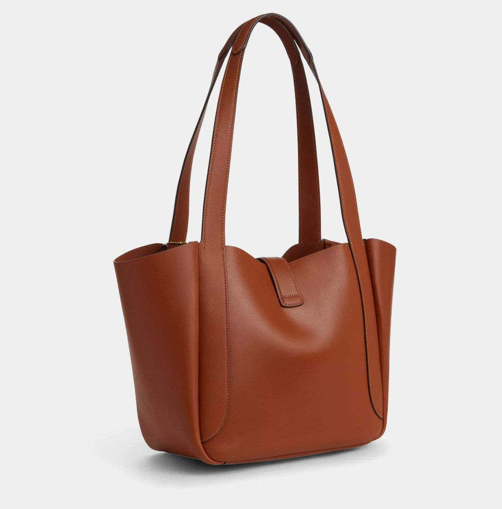 C-O-A-C-H Hadley Turnlock Tote – Elegant Luxe Women Bag (Brown)