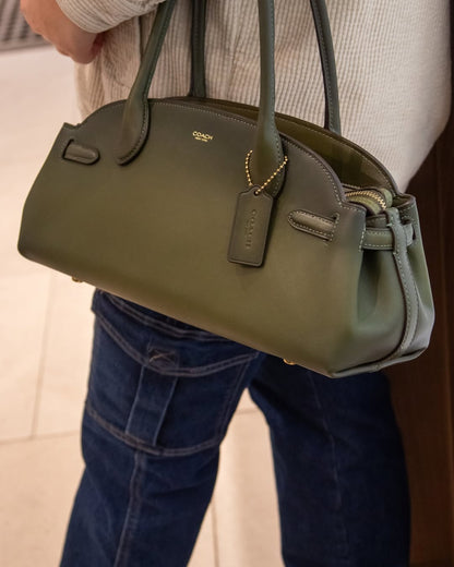 C-O-A-C-H Empire Carryall Women Bag – Vintage Luxe Edition (Green)