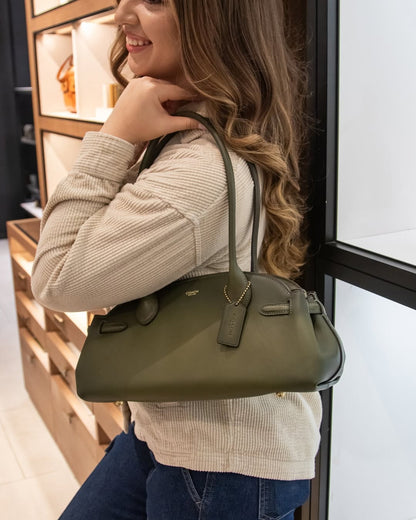 C-O-A-C-H Empire Carryall Women Bag – Vintage Luxe Edition (Green)
