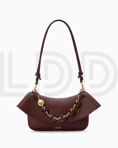 L-O-E-W-E Ola Medium Shoulder Women Bag – Modern Luxe Edition (Maroon)