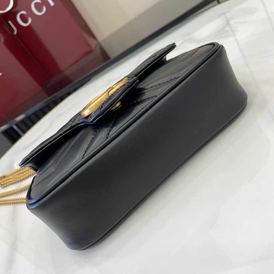 Premium GUCCI Marmont Women Bag Red Packaging (Black)