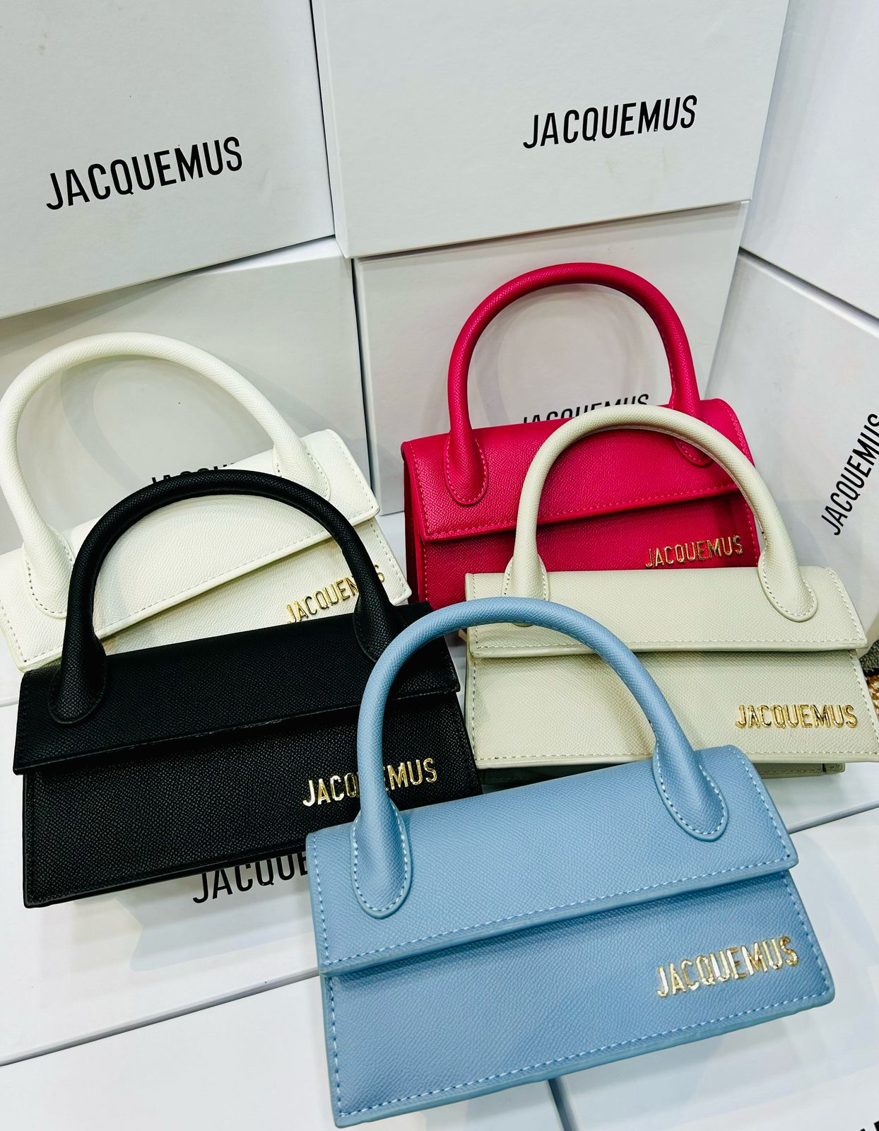 JACQUEMUS Women Bag – New Stock Available (White)