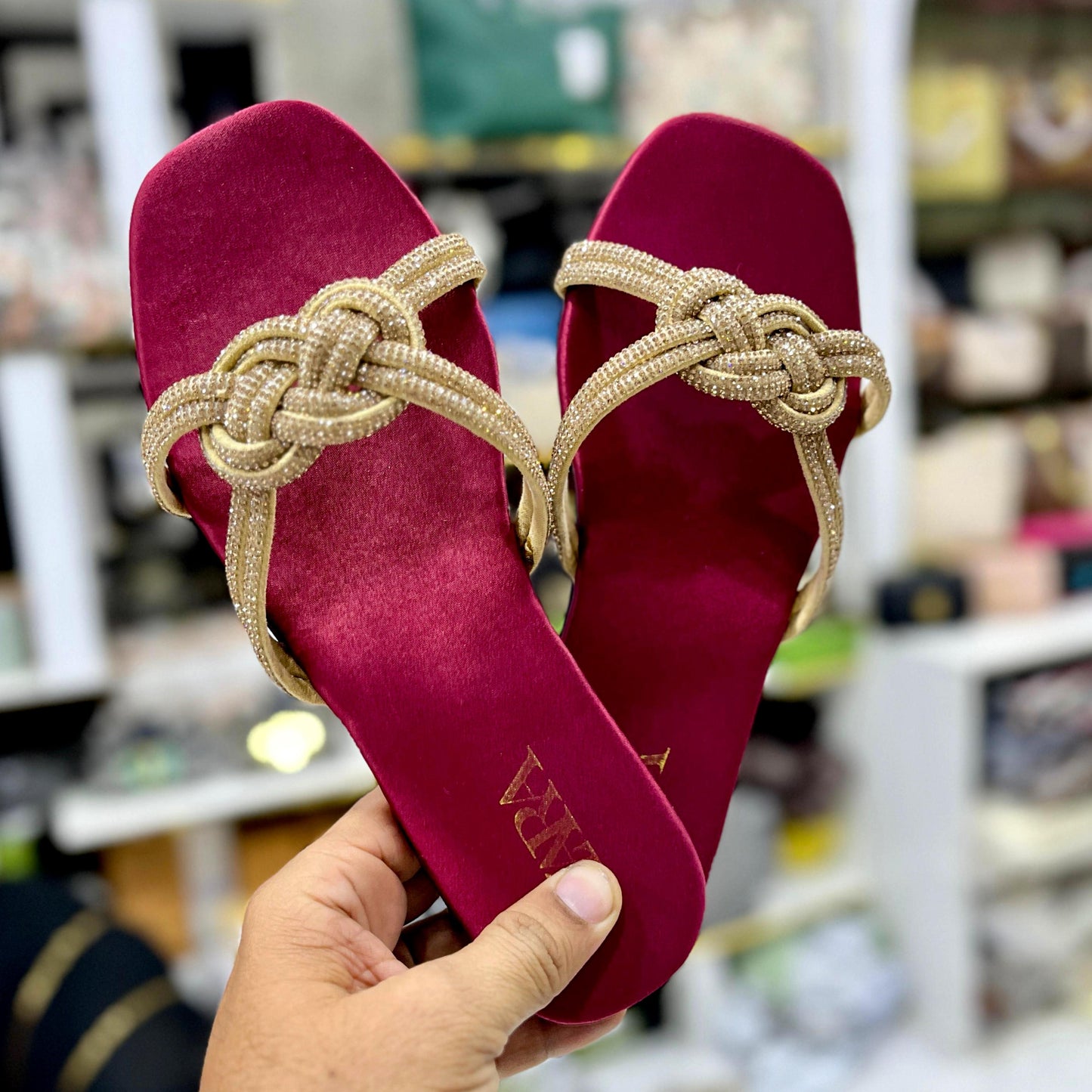 ZARA Flat Slippers – Stylish & Comfortable (Gold)