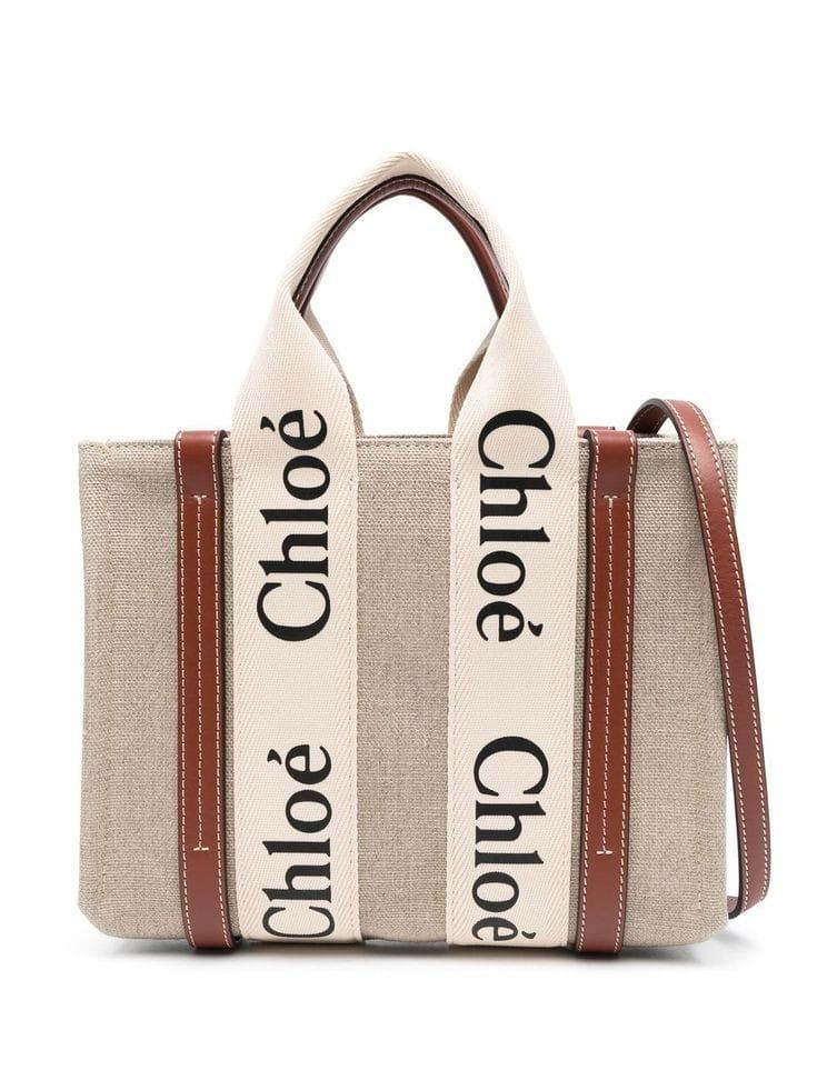 C-H-L-O-È Woody Mini Tote Women Bag in Linen – Compact Luxury