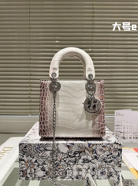 Christian Dior Niloticus Crocodile Himalaya Mini Lady Dior – Timeless Luxury
