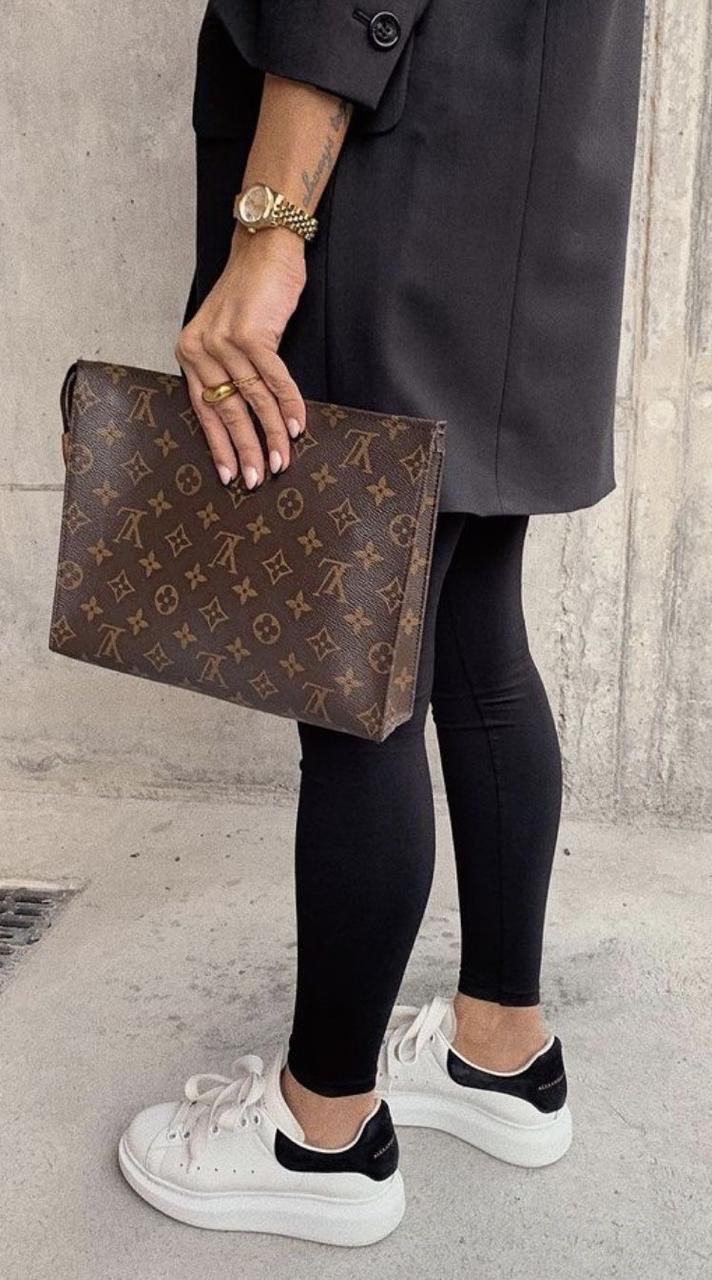 Louis Vuitton Crossbody Women Pouch – 2-Piece Set (Green)