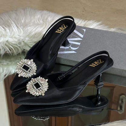 ZARA Women Kitty Heel – Elegant & Stylish (Black)