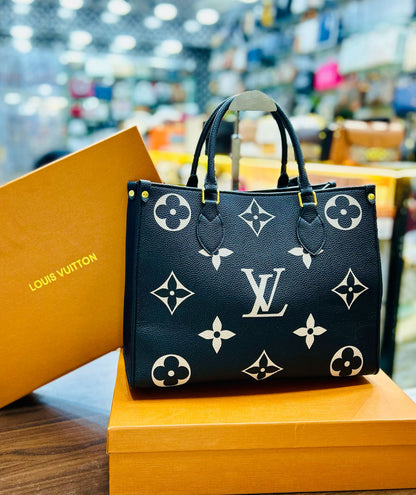 Louis Vuitton On The Go – AAA Quality, Official Model (Black/White)