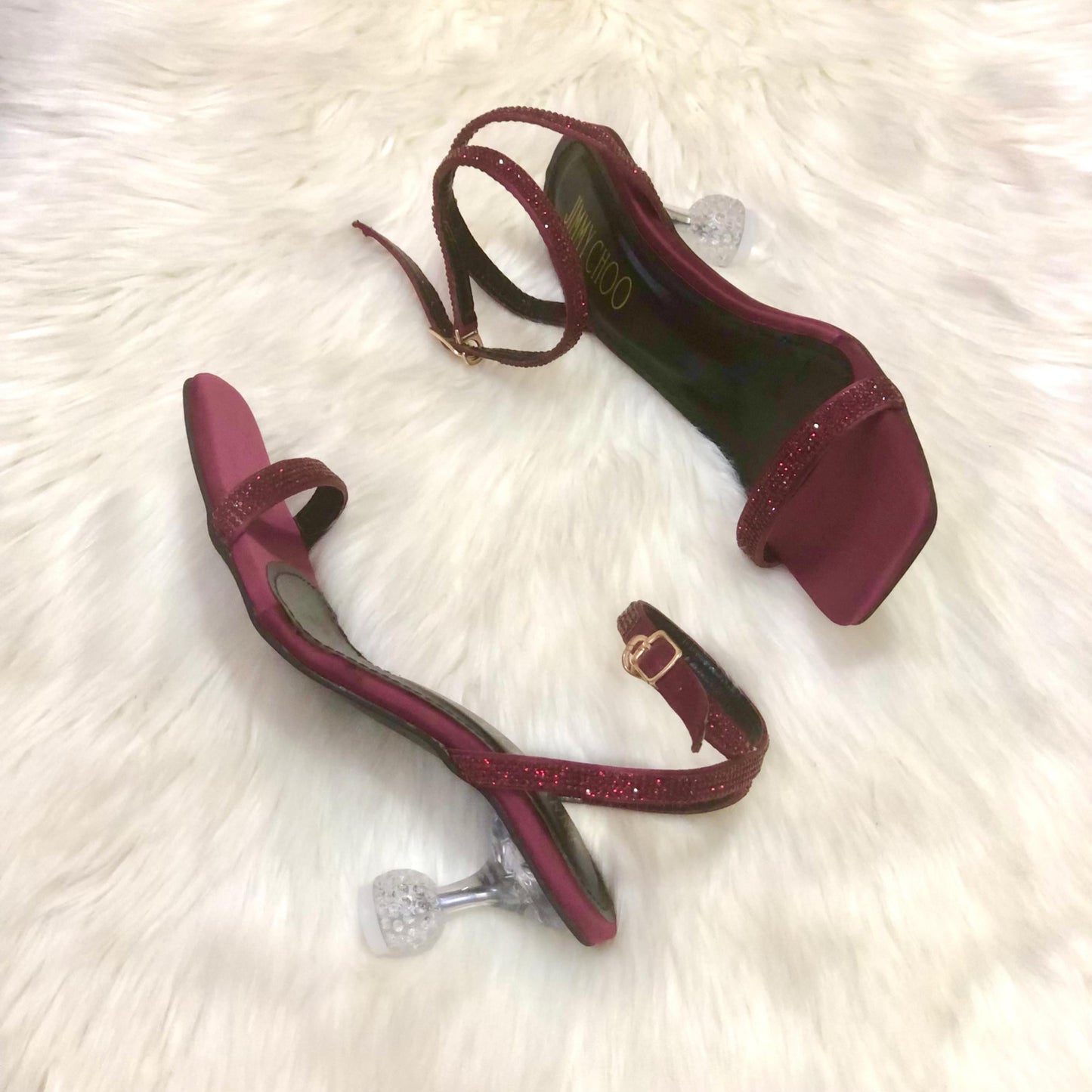 Jimmy Choo Women's Heels – Elegant & Timeless (Red)