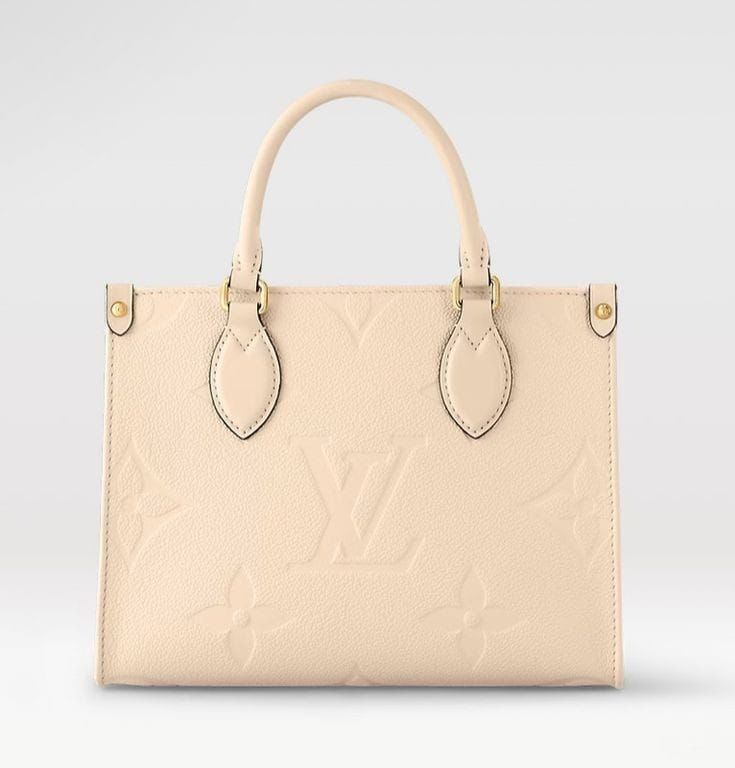 Louis Vuitton Women Tote Bag – Elegant & Spacious (Cream)