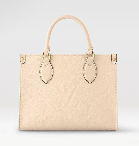 Louis Vuitton Women Tote Bag – Elegant & Spacious (Cream)