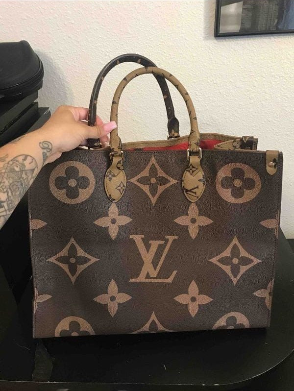 Louis Vuitton Women Tote Bag – Elegant & Spacious (Brown-Origional)