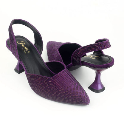 ZARA Women Heels – Elegant & Stylish (Purple)