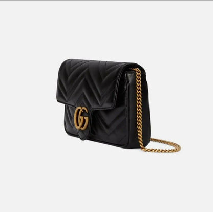 GUCCI — 2pc Designer Crossbody & Wallet Set (Original Leather | Master Series) (Black)