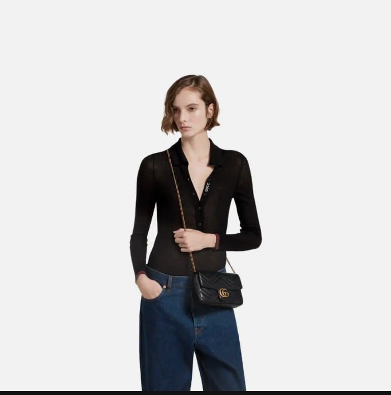 GUCCI — 2pc Designer Crossbody & Wallet Set (Original Leather | Master Series) (Black)