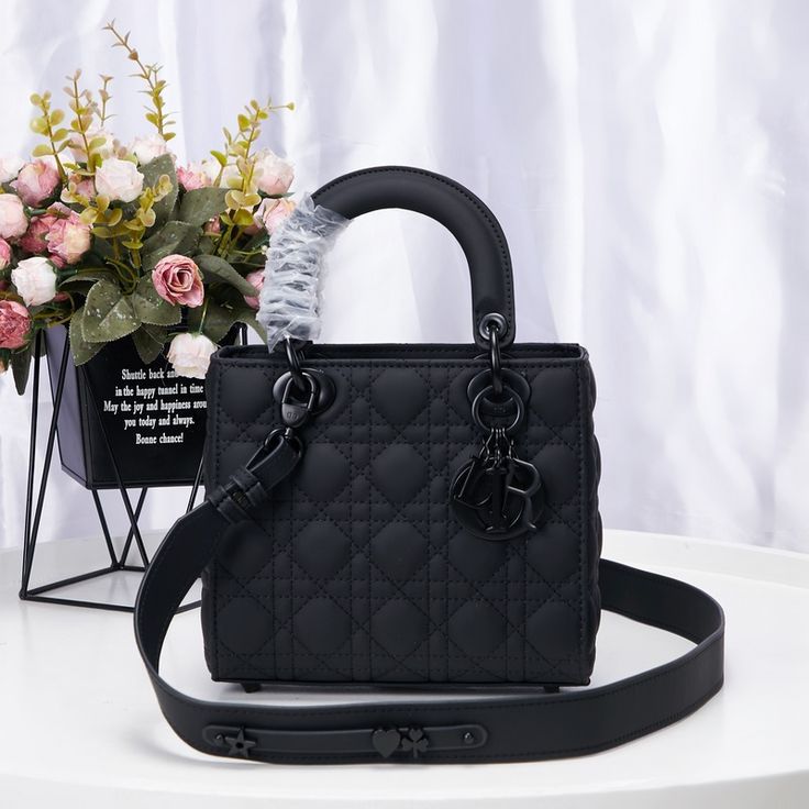 DIOR — Women's Premium Leather Bag (Same as Original | With Dust Bag & Brand Box) (Black)
