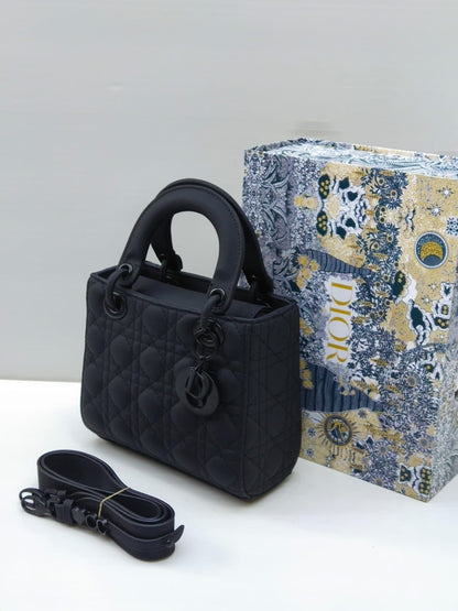 DIOR — Women's Premium Leather Bag (Same as Original | With Dust Bag & Brand Box) (Black)