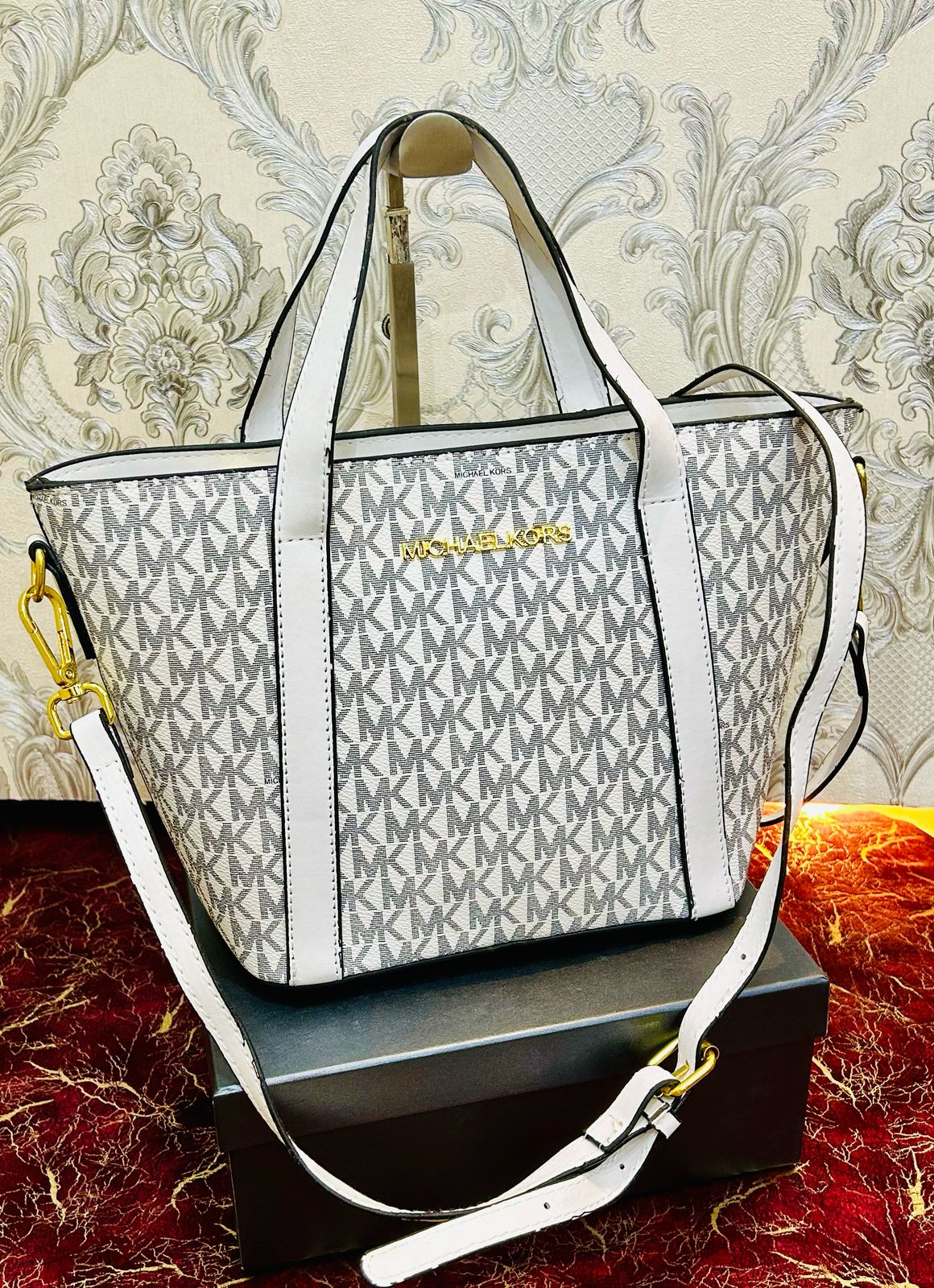 MICHAEL KORS — Women's Mini Tote Bag (2 Colors | Discounted Price) (Off White)
