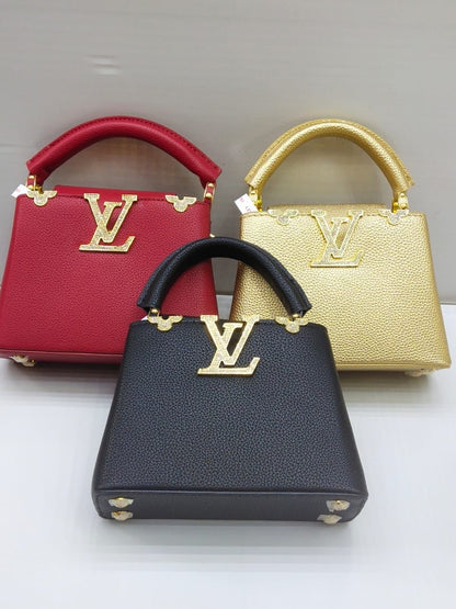 LOUIS VUITTON — Mini Capucines (AAA Swiss Copy | Mirror Quality | With Dust Bag) (Black)