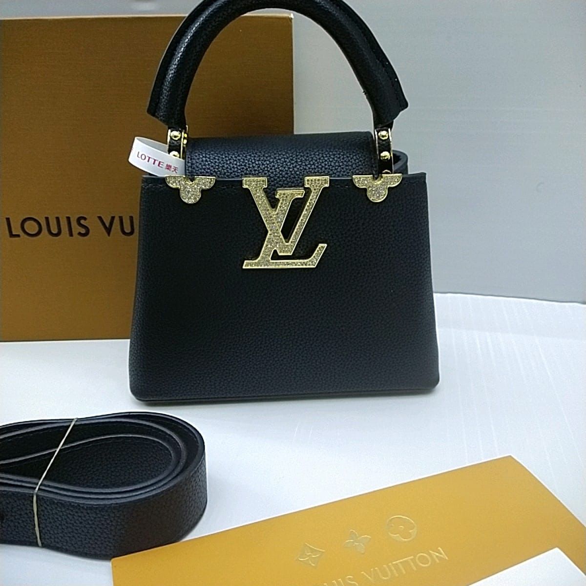 LOUIS VUITTON — Mini Capucines (AAA Swiss Copy | Mirror Quality | With Dust Bag) (Black)
