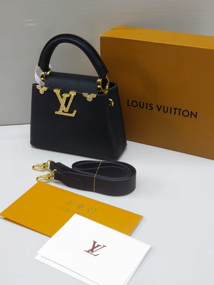 LOUIS VUITTON — Mini Capucines (AAA Swiss Copy | Mirror Quality | With Dust Bag) (Black)