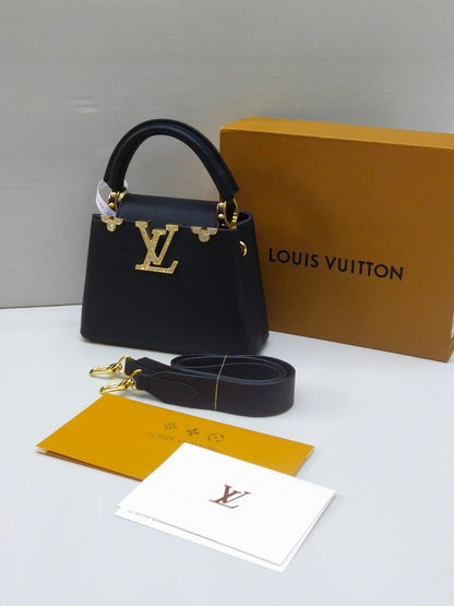 LOUIS VUITTON — Mini Capucines (AAA Swiss Copy | Mirror Quality | With Dust Bag) (Black)