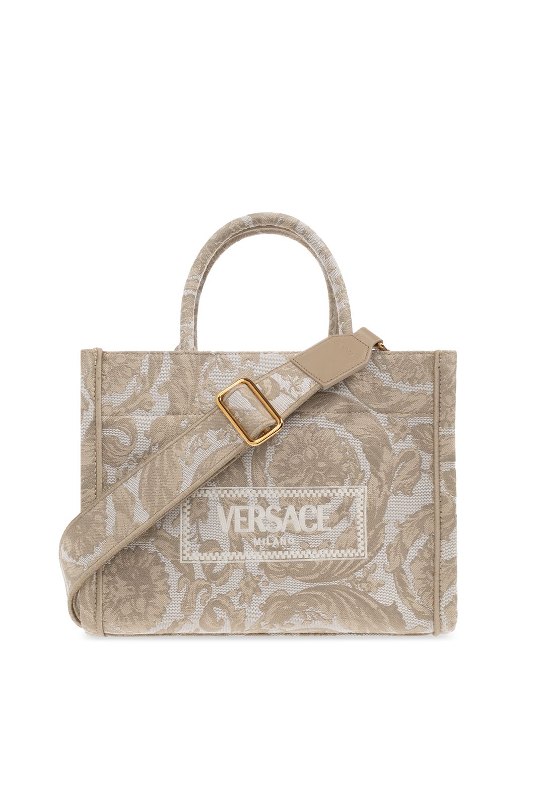 VERSACE — Embroidered Women's Handbag (Master Quality | Full Branding | Premium Finish) (Beige)