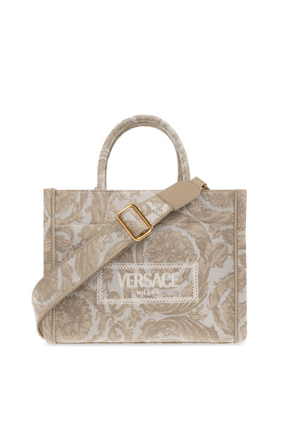 VERSACE — Embroidered Women's Handbag (Master Quality | Full Branding | Premium Finish) (Beige)