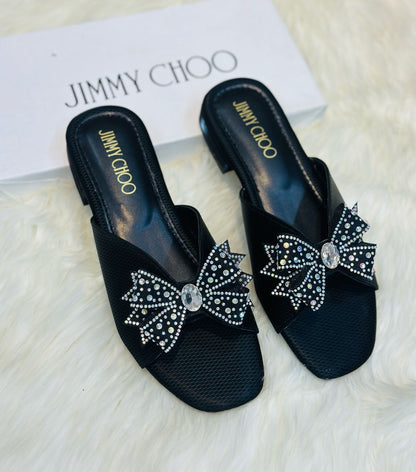 Jimmy Choo — Women's Off Heel (Elegant Design | Premium Quality | Brand Box Included) (Black)